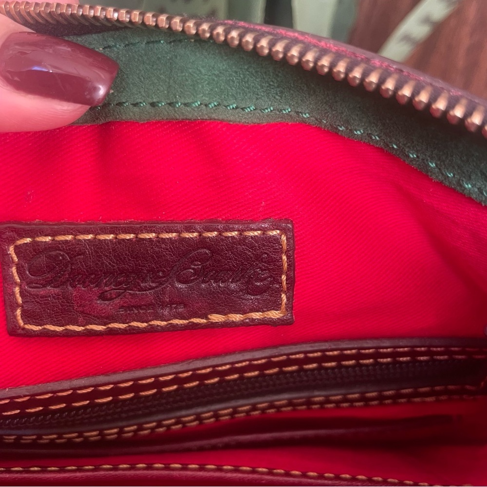 Dooney & Bourke Crimson Red Crossbody Huntington Letter Carrier Bag - Picture 13 of 13